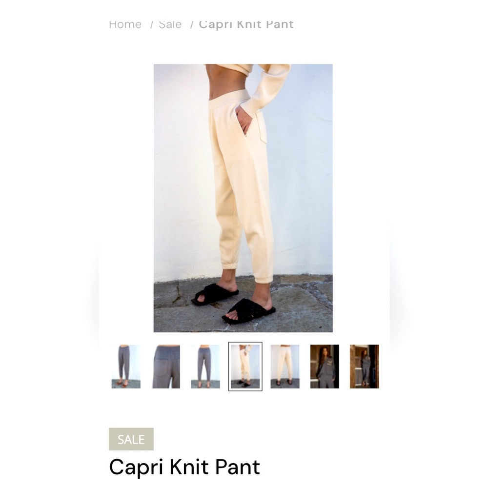 Ellandemm Capri Knit Pants/Jogger Size medium
